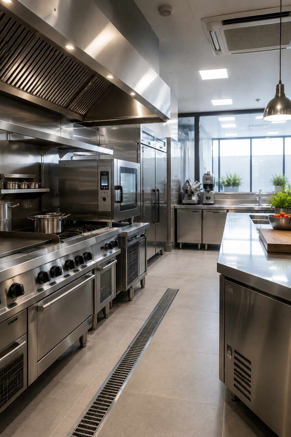 macchinari-ristorazione cucina professionale di un ristorante